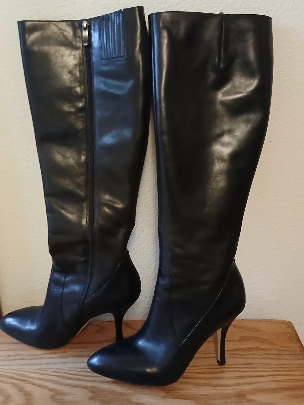 Via Spiga Black Over-the-Knee Stiletto Boots